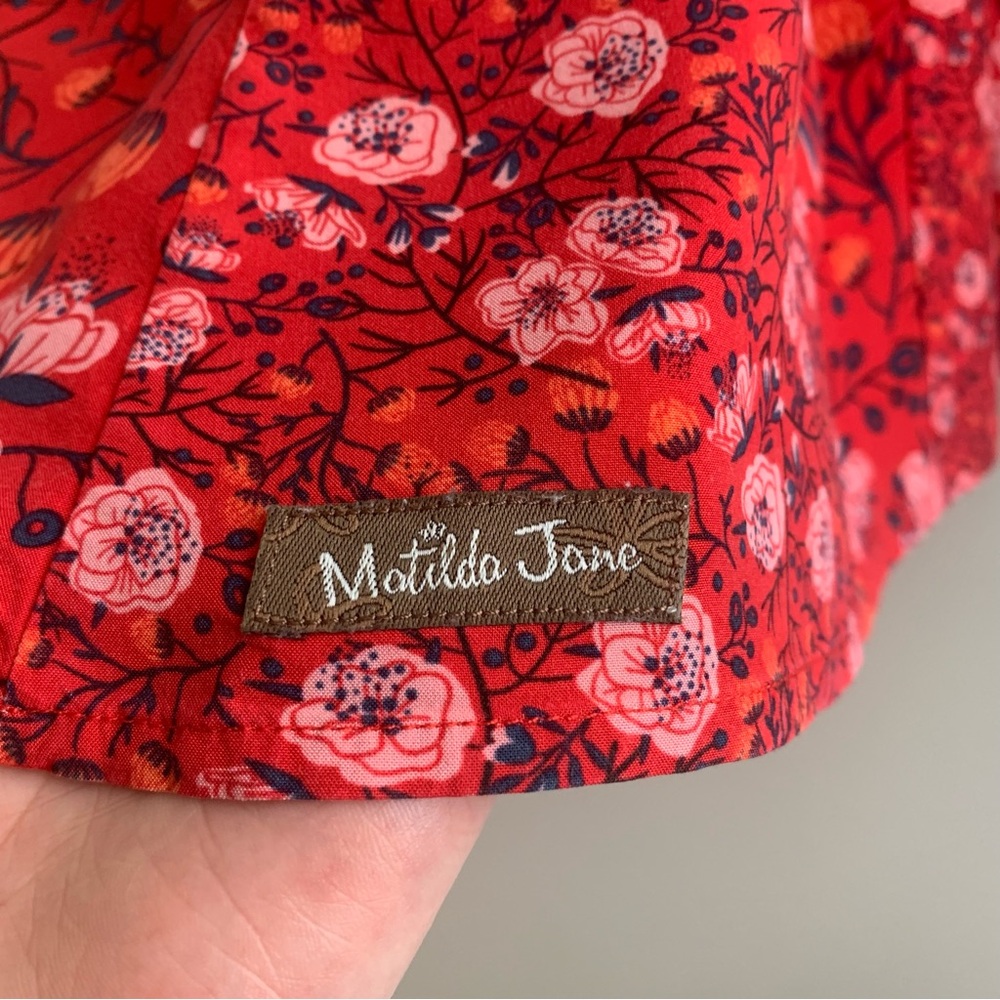 Matilda Jane Polka Dot Top Floral Bottom Dress Size 6 - Picture 8 of 13